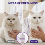 Groomiva™ Waterless Grooming Gloves — Keep Your Pet Fresh, Soft, and Stress-Free Every Day (6pcs)