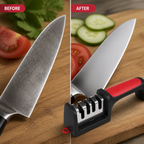 BladePulse™ 3-Stage Sharpener — Unleash Razor Edges That Ignite Your Cooking Passion