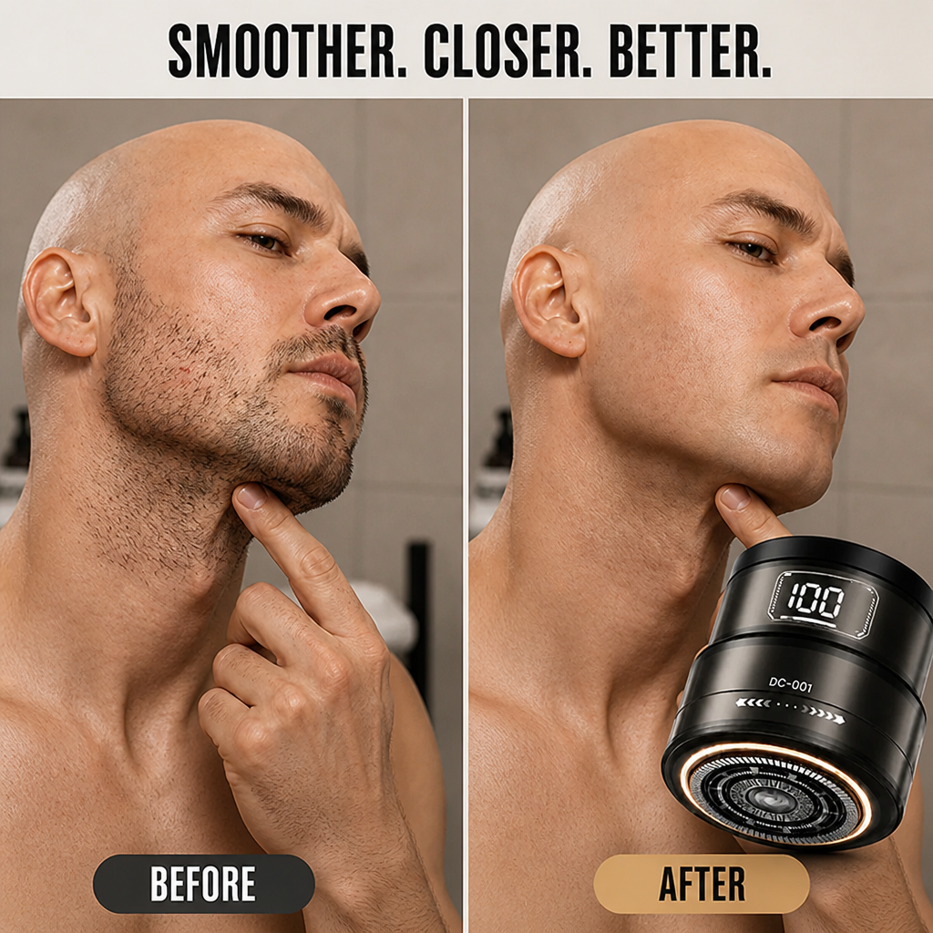 VertoGlide™ — Own Every Curve with Effortless, Irritation-Free Power Shaving