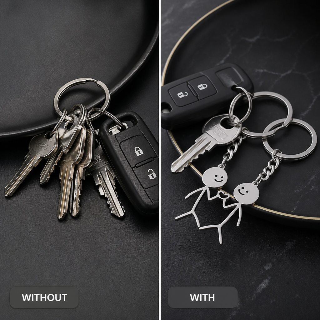 CharmiLink™ Duo Keychain — Spark Lasting Joy and Connection Every Time You Grab Your Keys