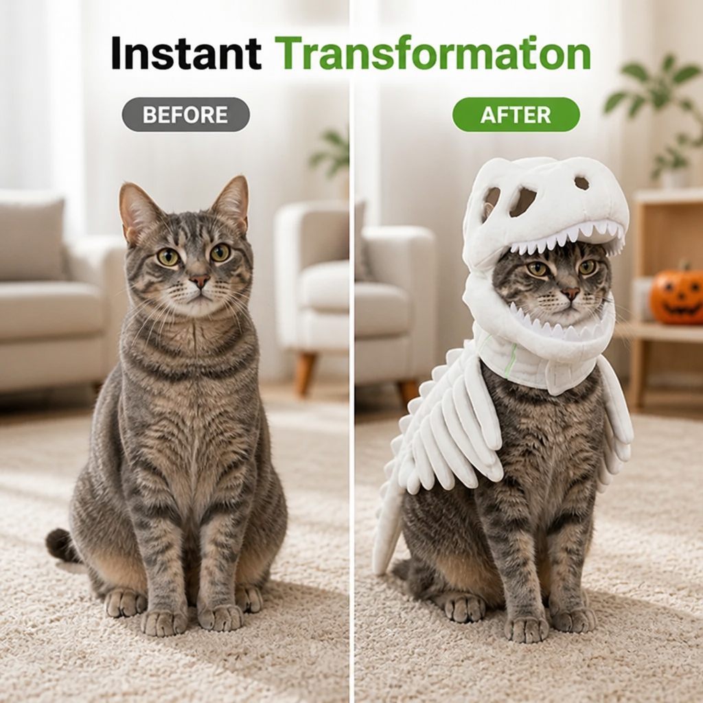 DinoGlee™ — Make Your Pup the Halloween Star in Comfy, Photo-Worthy Style