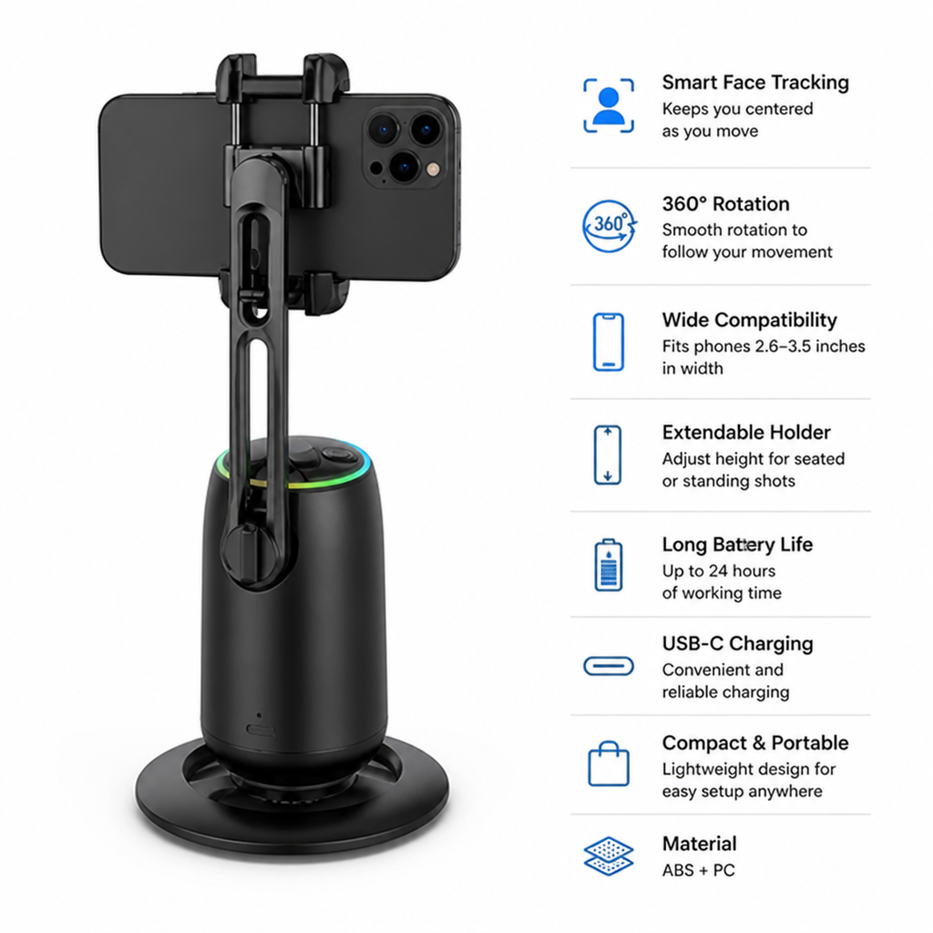 FrameFlow™ — Stay Centered and Keep Filming as You Move