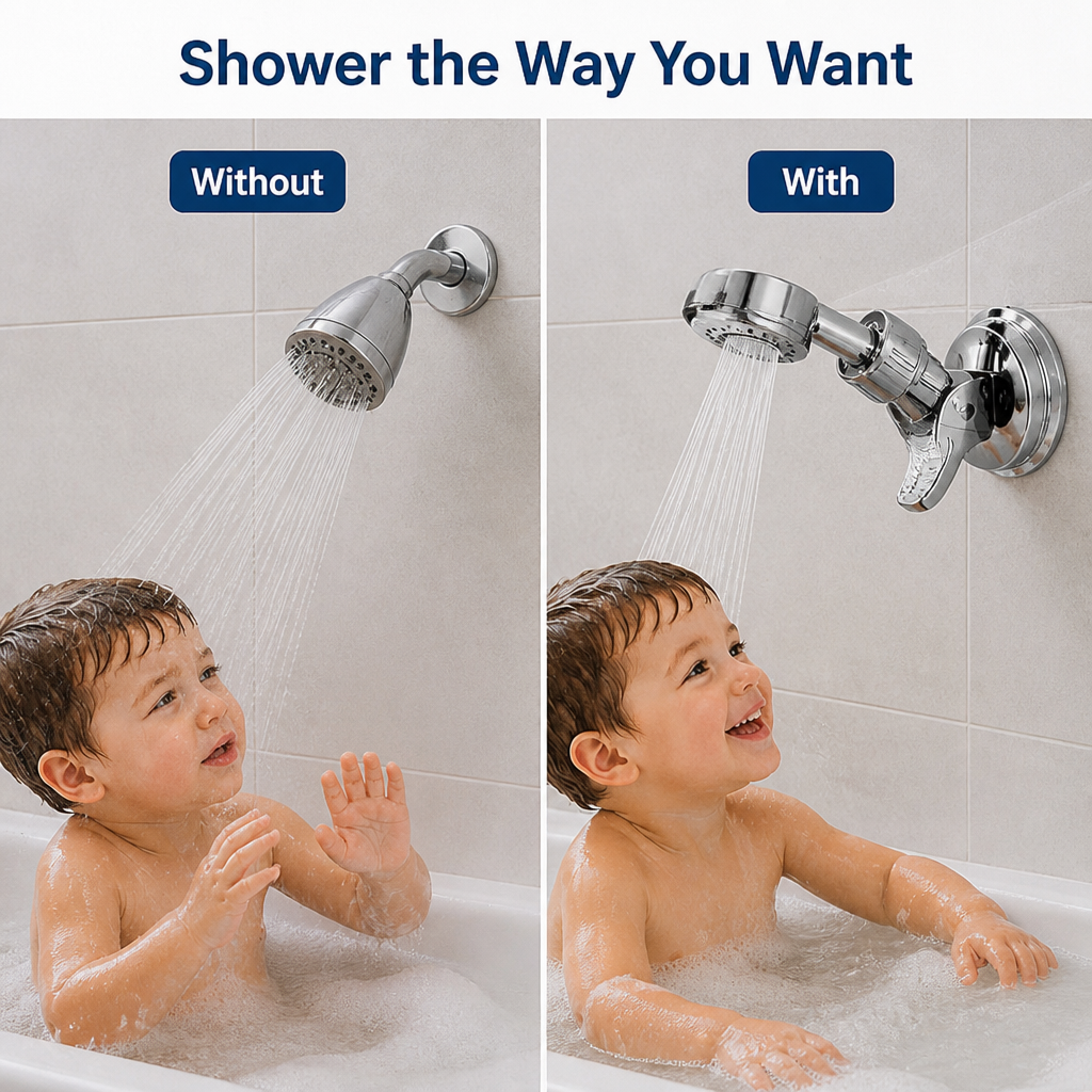 FlexiMist™ Adjustable Shower Head Holders — Take Full Control and Comfort of Every Shower Moment