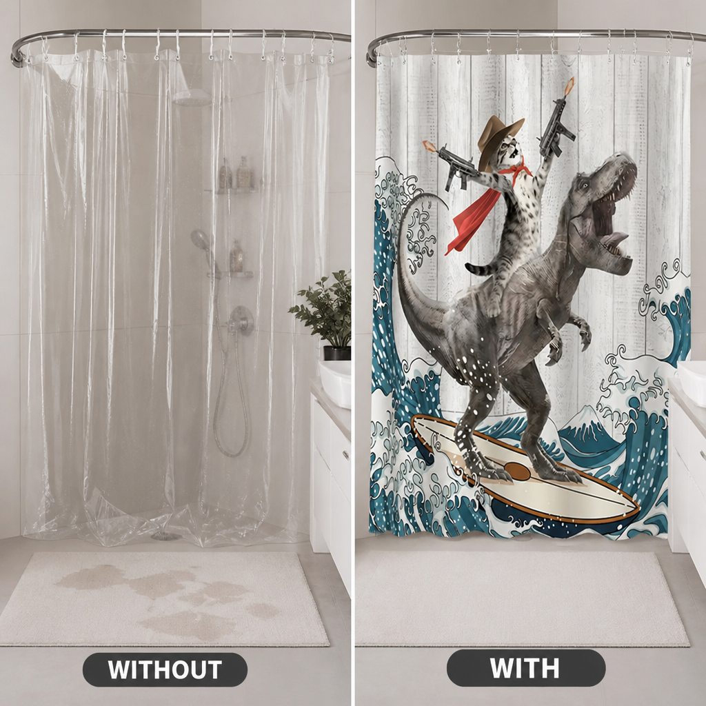 Purrasaur™ — Turn Every Shower into a Fun, Colorful Escape