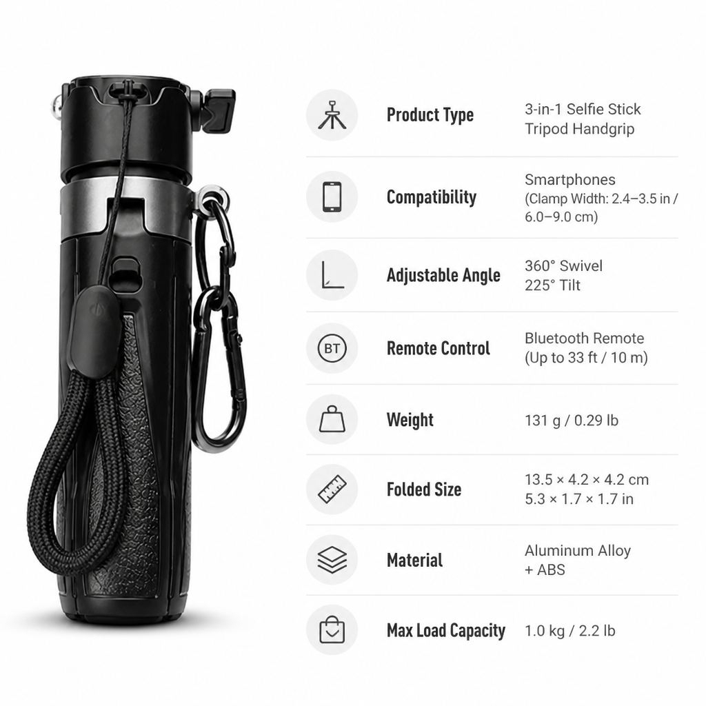 VidoMax™ Creator Stick — Unleash Your Creative Power with Every Perfect Shot