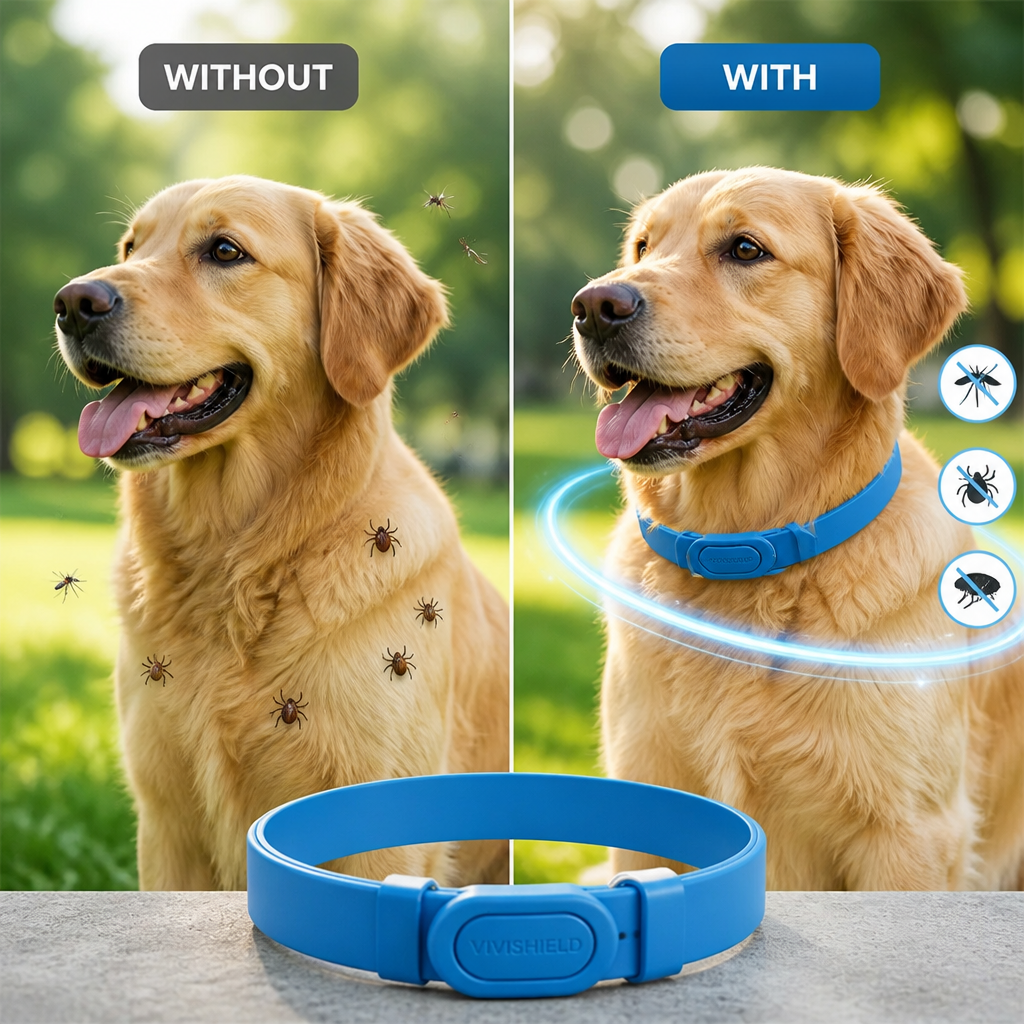 ViviShield™ Natural Pest Defense Collar — Freedom from Pests, Comfort for Every Adventure