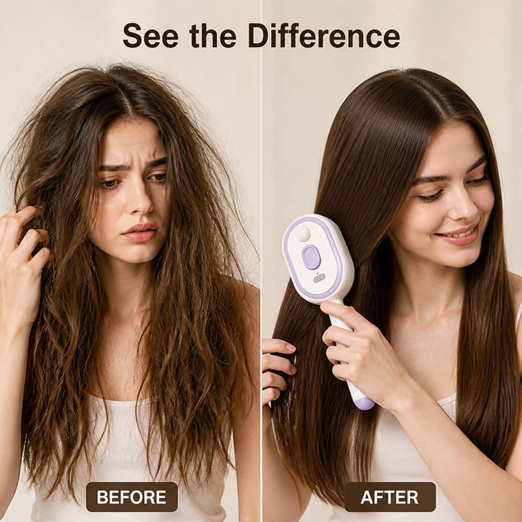 VeloMist™ — Effortless, Pain-Free Detangling That Revives Your Scalp and Radiates Confidence