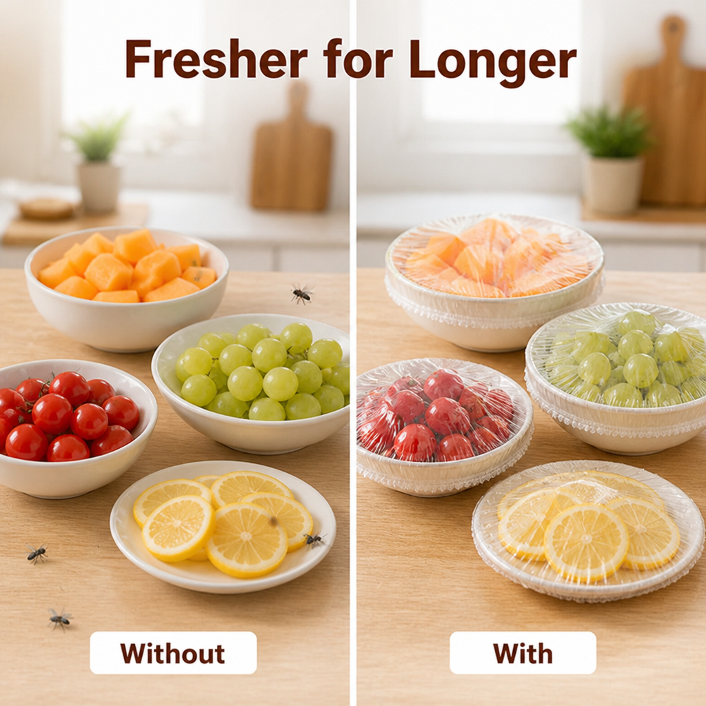 StretchKeep™ — Cover leftovers in seconds, without the lid hunt or plastic-wrap struggle
