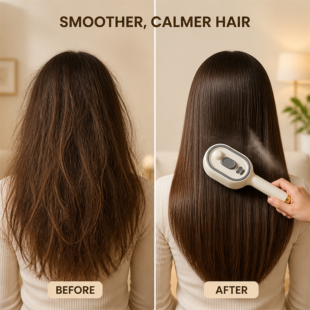 MistMellow™ — Tame flyaways and make every brush-through feel gentler and easier