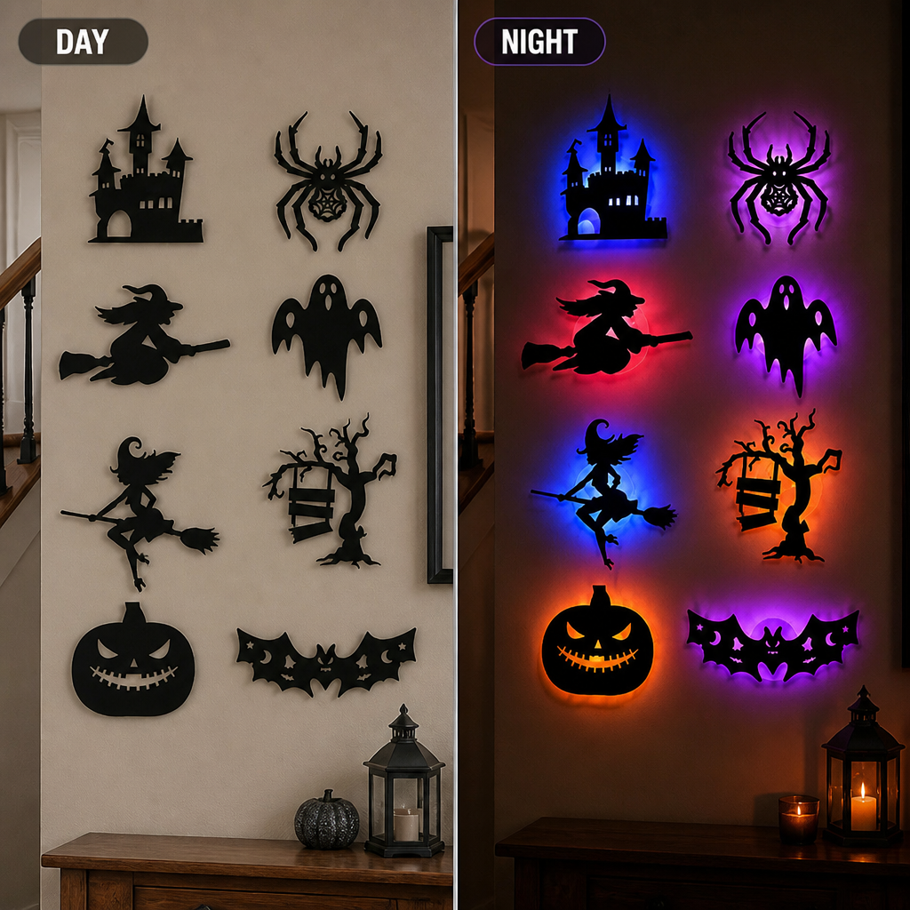 PhantomGlow™ LED Silhouette Lights — Instantly Transform Your Home Into a Spine-Chilling Masterpiece