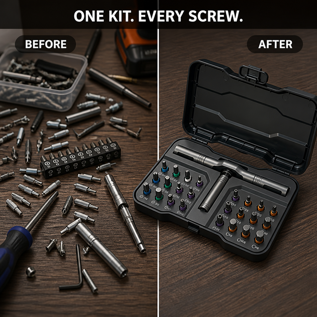 Torqivelle™ 24-in-1 Precision Screwdriver Set — Master Every Fix with Confident, Effortless Control