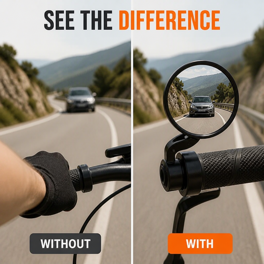 BladeSight™ — Own Every Ride with Crystal-Clear, 360° Rear Vision
