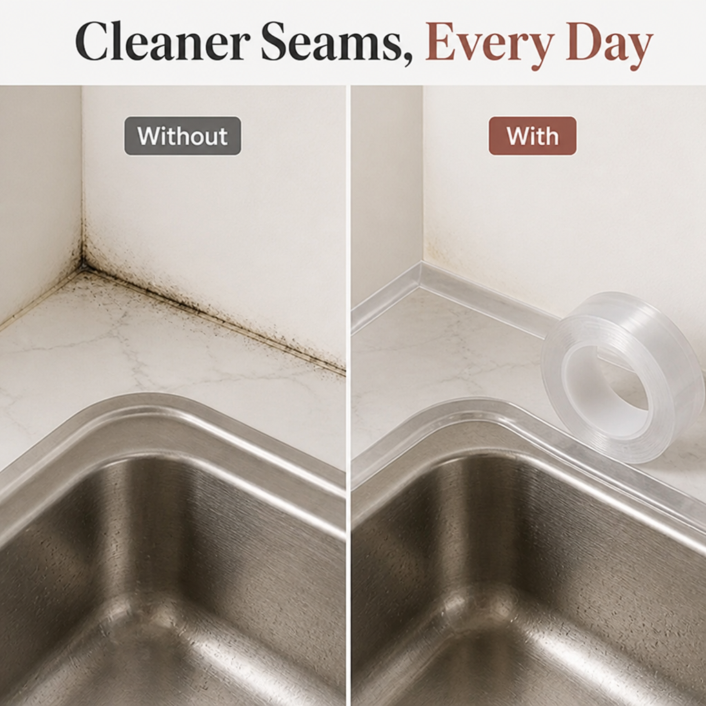 Gapsy™ — Keep Splash-Prone Seams Looking Fresh and Clean