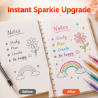 RamielleShine™ — Ignite Every Page with Smudge-Free, Glowing Glitter Magic