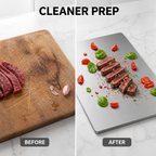 Cutlora™ Stainless Steel Cutting Board — Prep Fearlessly with a Spotless, Rock-Solid Surface