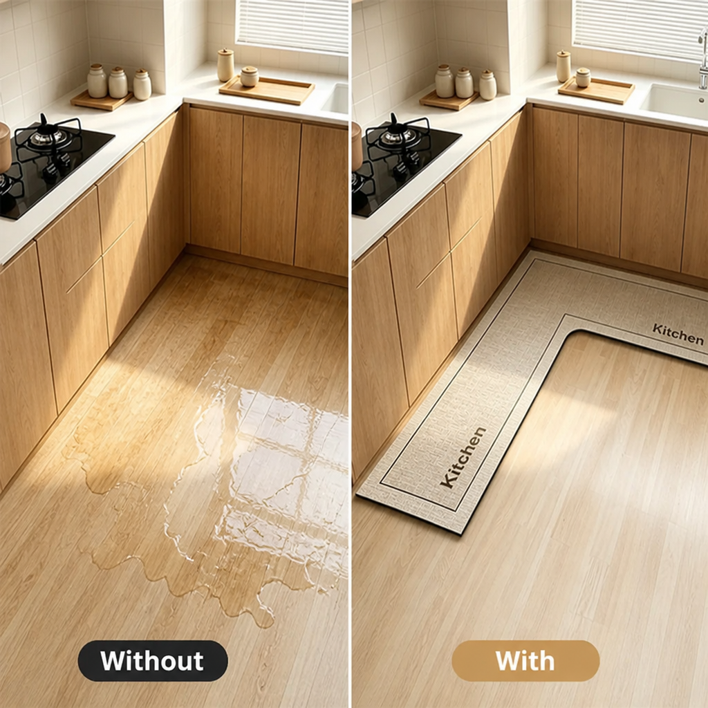 FlowGuard™ — Make Every Step Safe, Dry, and Comfortable in Your Kitchen