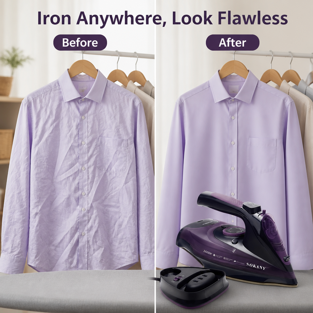 VaporEase™ — Iron Anywhere, Look Flawless Every Time
