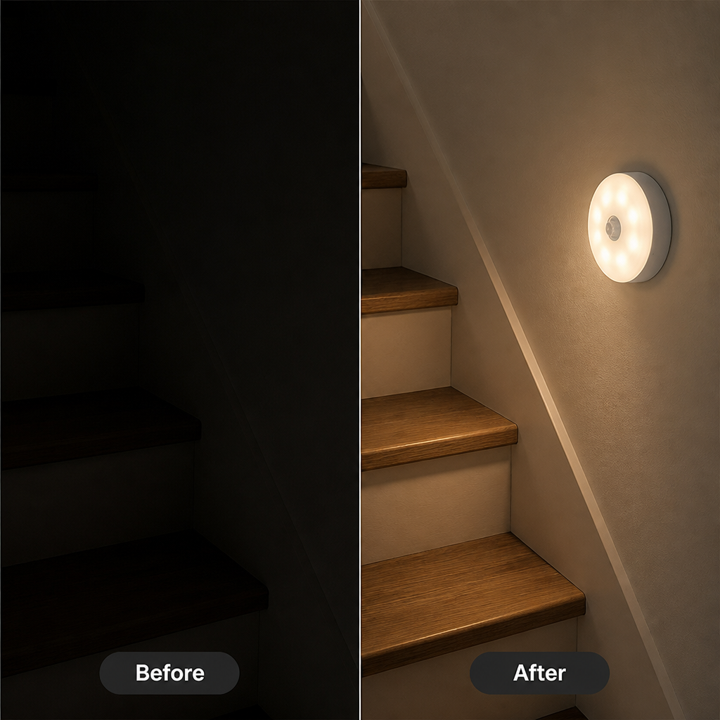 LuminaSure™ — Step Into Instant Warmth and Safety, No Hands Needed