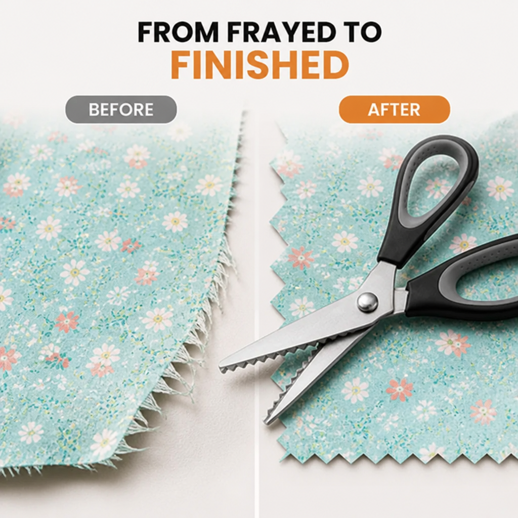 ZigzagEase™ — Turn Frayed Edges Into Polished Finishes in One Cut