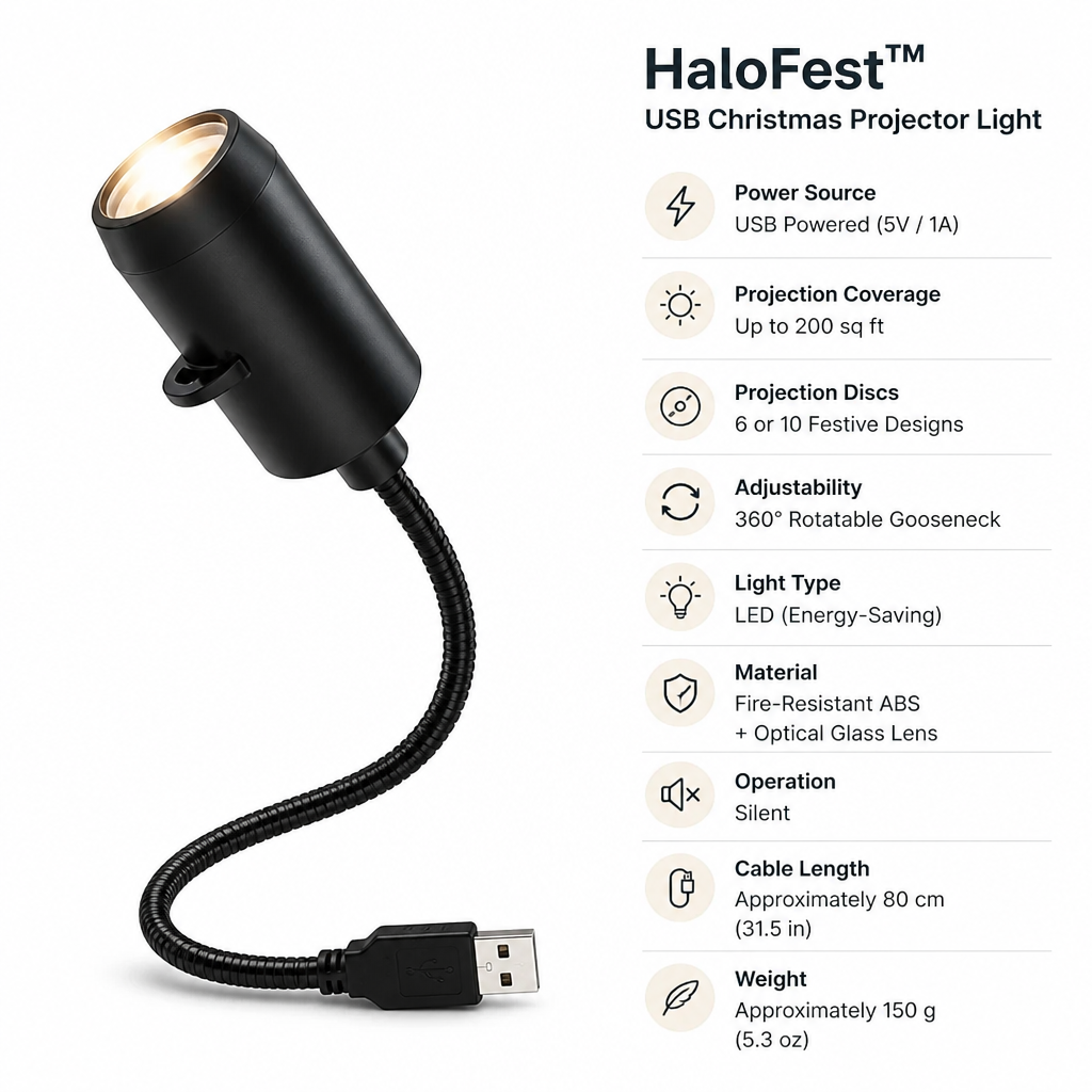 HaloFest™ — Ignite Instant Festive Wonder and Fill Every Room with Heartfelt Holiday Magic