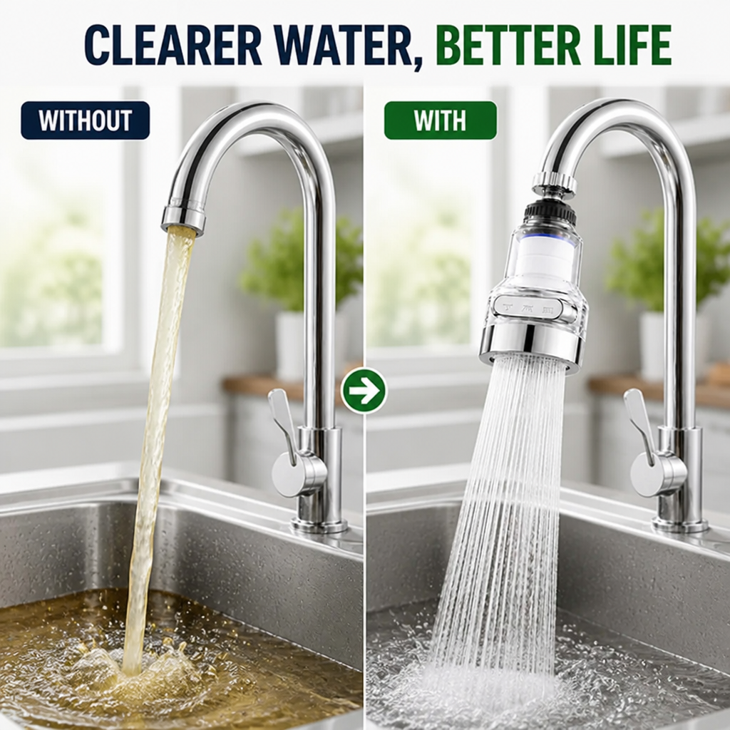 Spoutelle™ — Enjoy Crystal-Clear, Splash-Free Water That Transforms Your Kitchen Peace of Mind