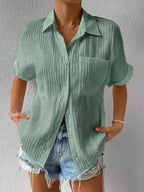 LuxeAura™ Blouse — Wrap Yourself in Flattering Comfort and Timeless Confidence