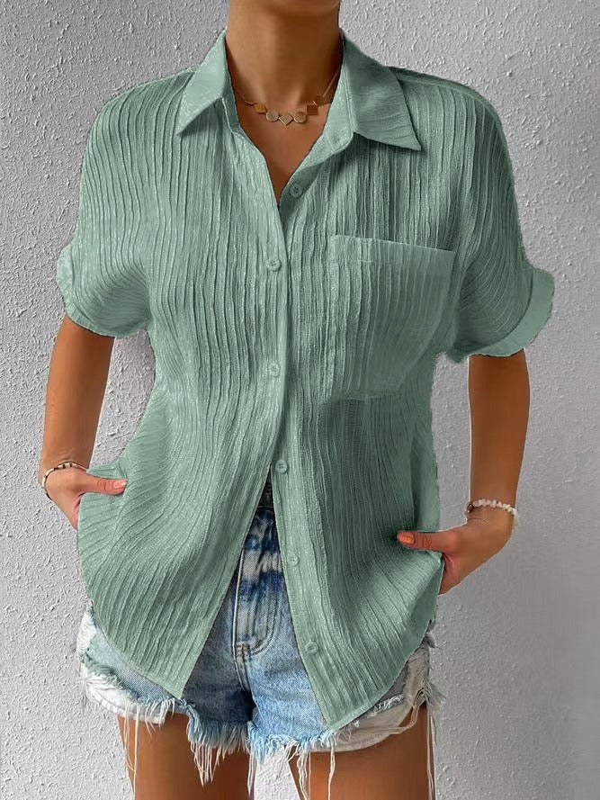 LuxeAura™ Blouse — Wrap Yourself in Flattering Comfort and Timeless Confidence