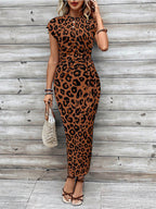 LunaSilk™ Leopard Knot Dress — Wrap Yourself in Confidence and Unforgettable Style