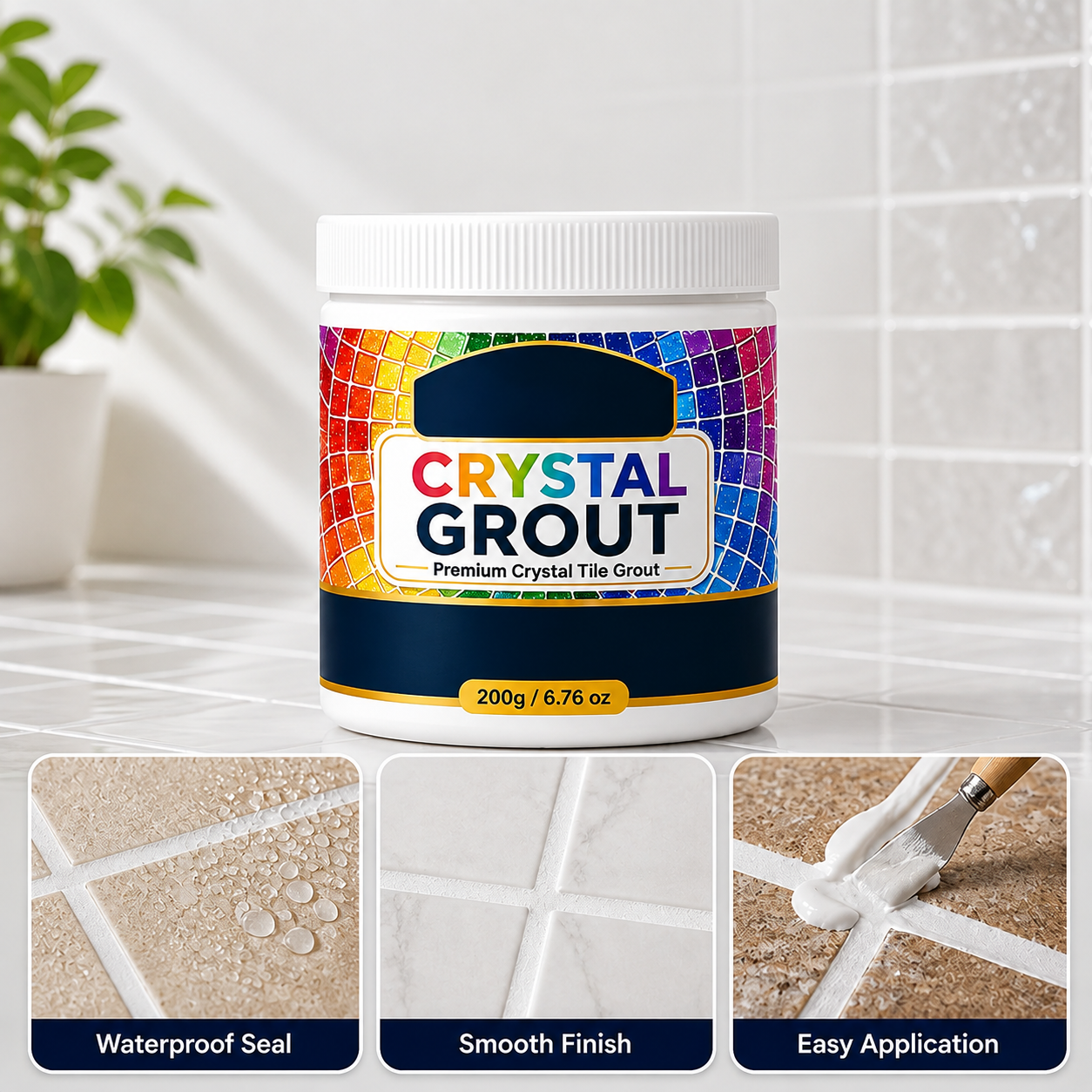 AquaShield™ Tile Grout — Protect and Restore Your Tiles with a Waterproof, Mold-Resistant Shield That Lasts
