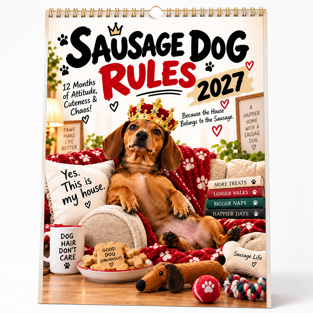 CheekiDachs™ Sarcastic Sausage Calendar — Make Every Day a Hilarious Celebration of Sass and Smiles