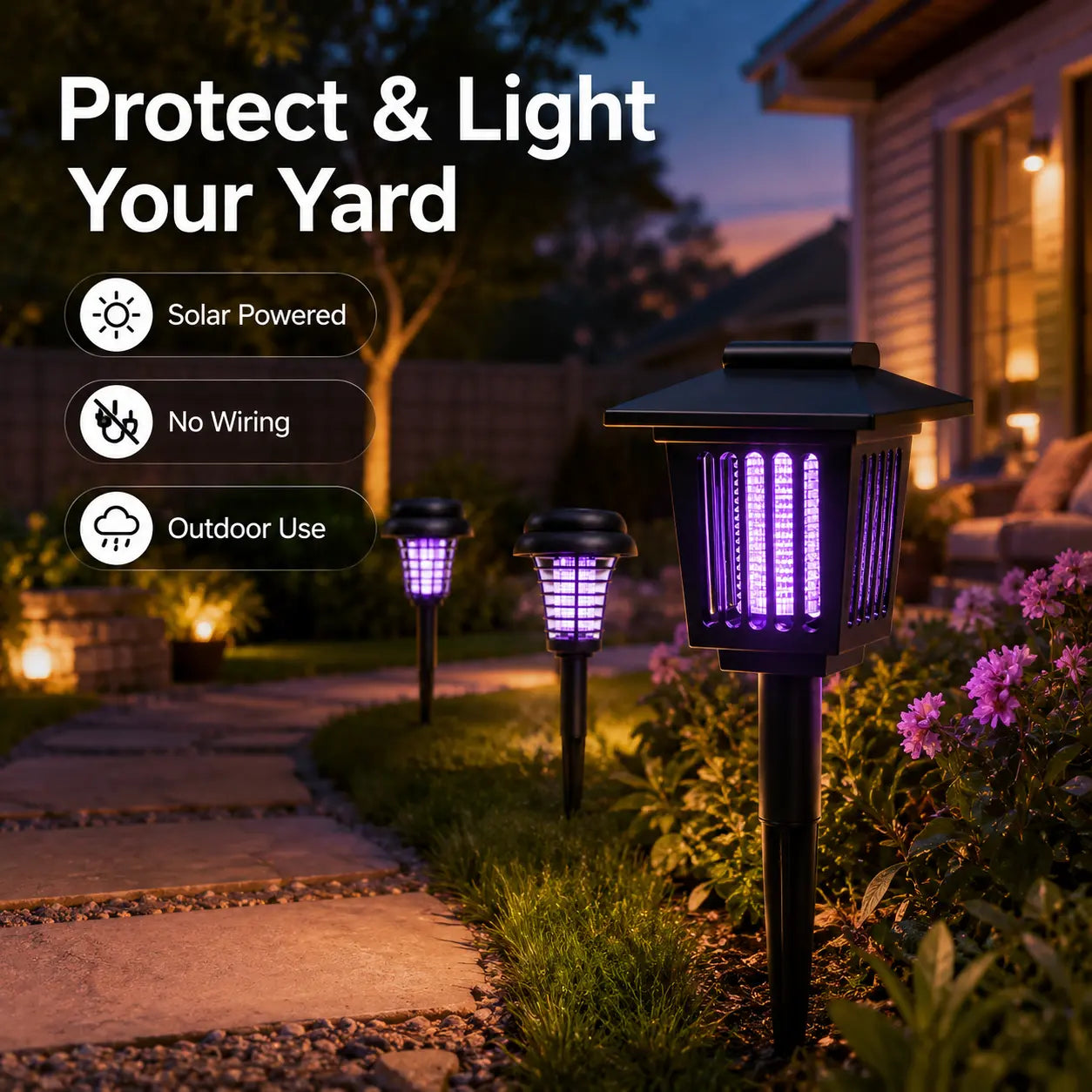 SunSentry™ — Reclaim Your Evenings with Mosquito-Free, Soothing Light