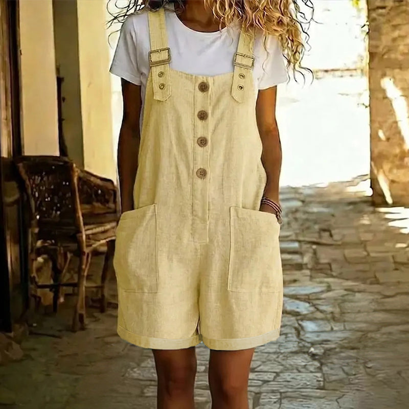 MiraLuxe™ Short Overalls — Slip Into All-Day Comfort and Effortless Style