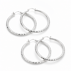 LustraLuxe™ Diamond-Cut Hoop Earrings — Ignite Every Room with Effortless Radiance and Confidence