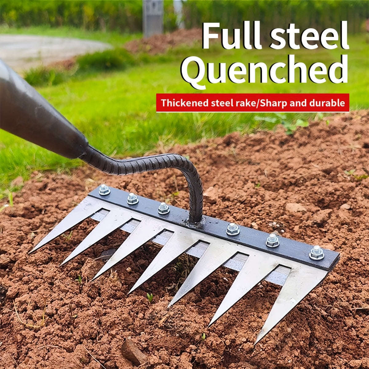 IronRoot™ 2-Piece Metal Weed Rake Set — Turn Backbreaking Garden Work into Effortless, Precise Power