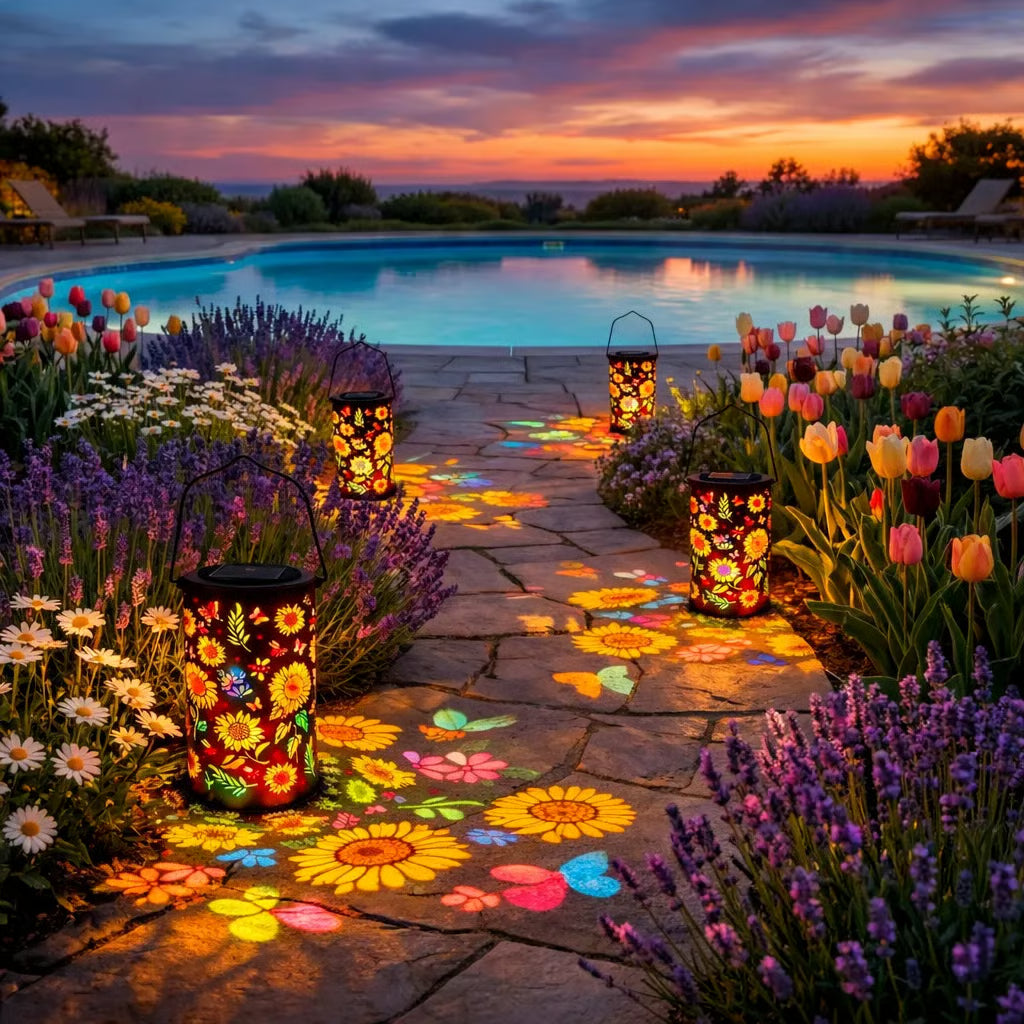 RadiantBloom™ Solar Garden Lantern — Ignite Warmth and Wonder in Your Outdoor Nights