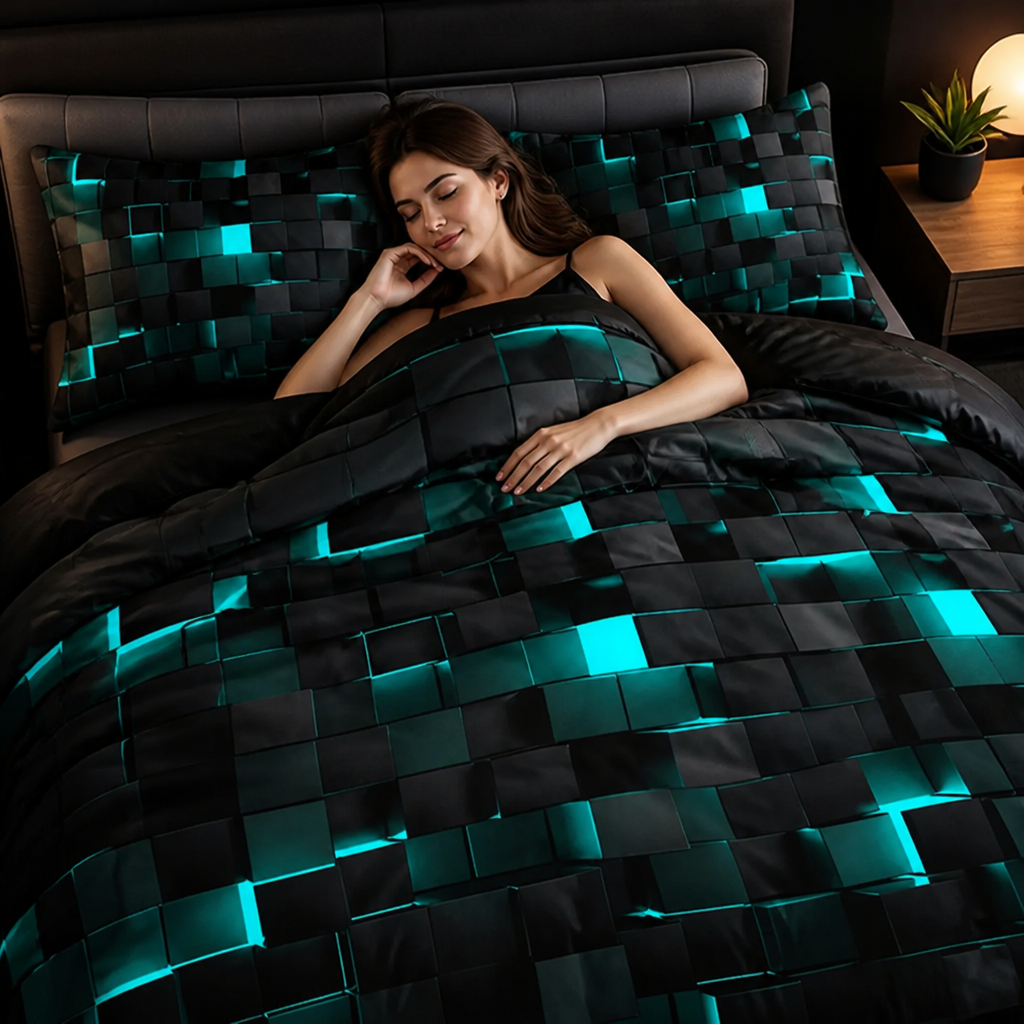 ViveLux™ 3D Gradient Cover Set — Experience Sleep Wrapped in Unmatched Softness and Vivid Color Every Night
