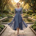 SilkAura™ Embroidered Cocktail Dress™ — Command Every Room with Effortless Elegance and Confidence