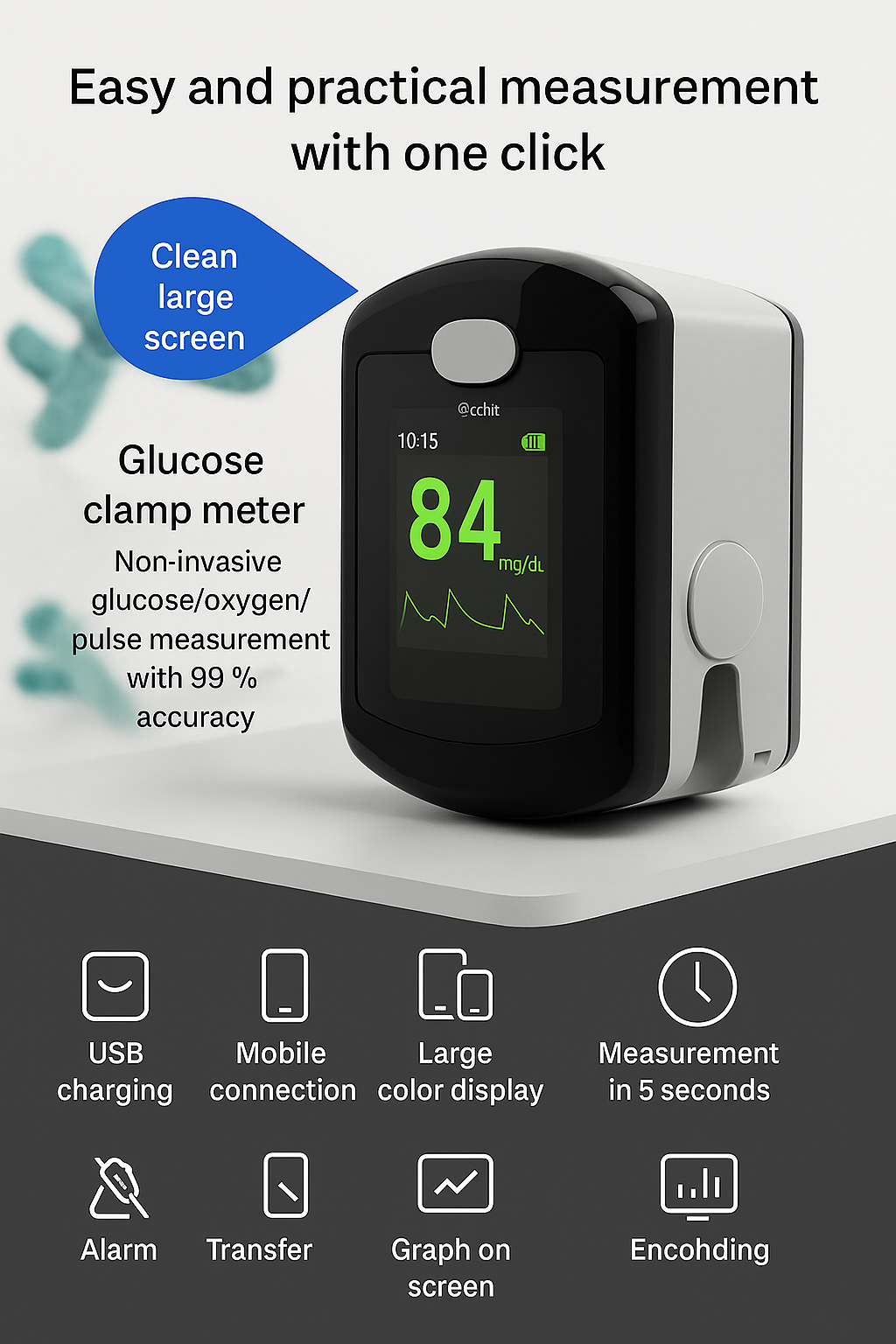 GlucoSense™ Pulse — Take Control Instantly, Pain-Free, and Confident Every Day