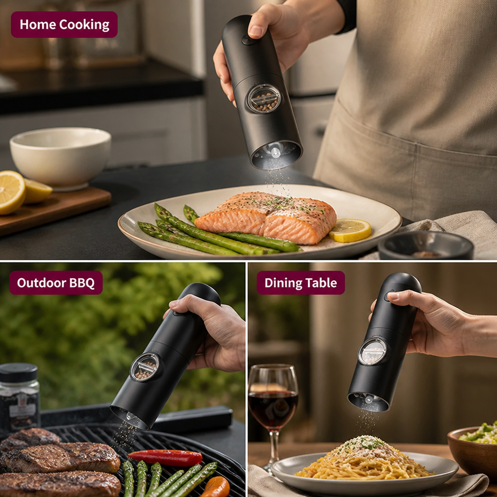 SpiceBeam™ Electric Grinder Set — Light Up Your Cooking with Perfect Flavor Every Time