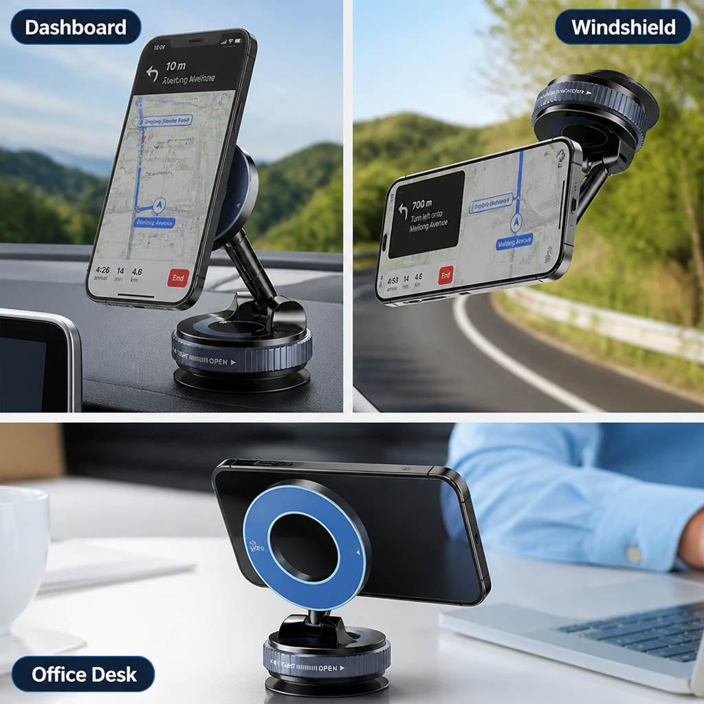 MagnaGrip™ — Drive Confidently with a Phone That Never Budges