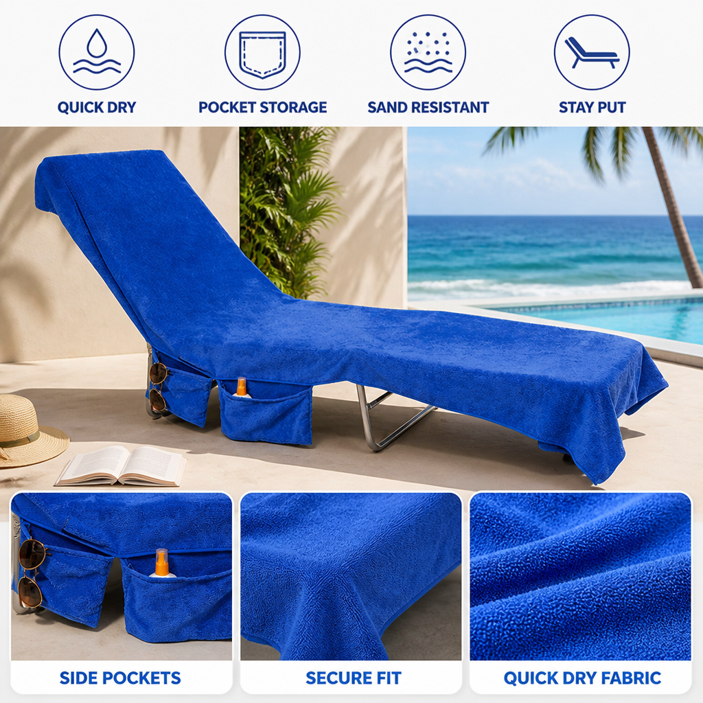 ZephyrLuxe™ — Wrap Yourself in Quick-Dry Comfort with Secure, Sand-Free Storage