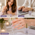 OrchidGleam™ — Stronger-Looking Nails with a Lilac Mirror Shine