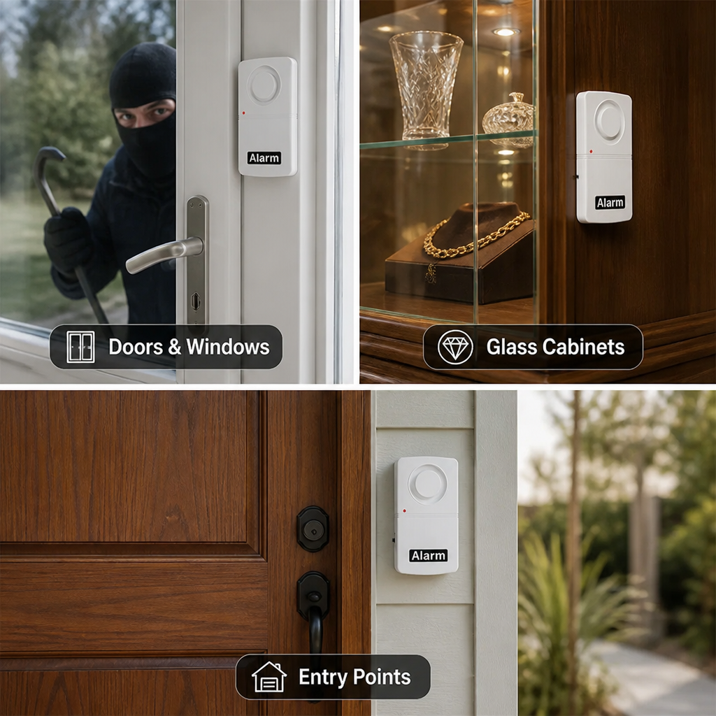 SentryPulse™ — Hear the instant your doors and windows are disturbed