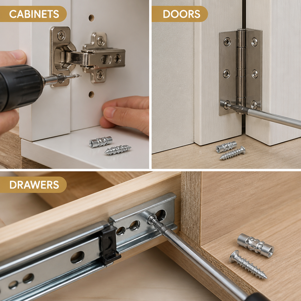 LockTightPro™ 6x14mm Short Expansion Screws — Firm Grip, Flawless Closures, Endless Confidence