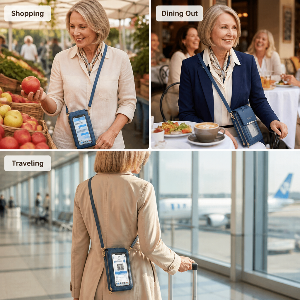 LumiTote™ — Stay Effortlessly Connected and Clutter-Free All Day Long