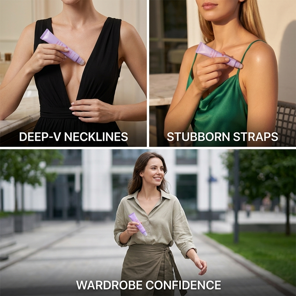 FlexiHold™ — Own Every Moment with Sweat-Proof, Skin-Safe Confidence