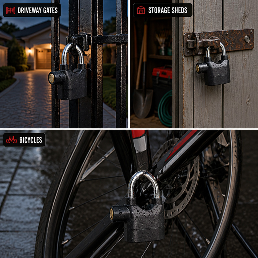 IronSentinel™ — Make Your Property Untouchable with a Thunderous 110dB Alarm