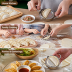 VitaFold™ Stainless Steel Mold & Cutter — Effortless Dumplings That Look and Taste Like a Pro Made Them
