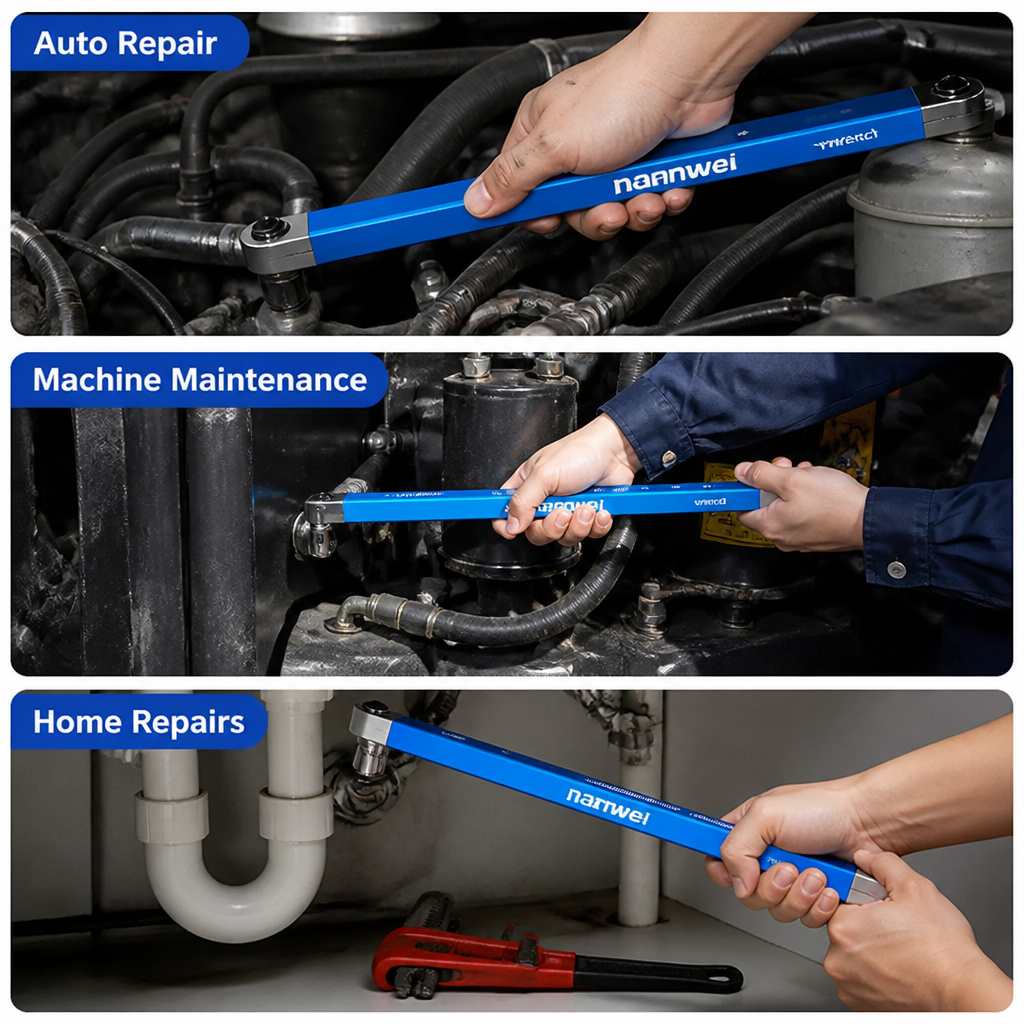 TorquePivot™ Extension Wrench — Outsmart Tight Spots and Crush Stubborn Bolts Effortlessly