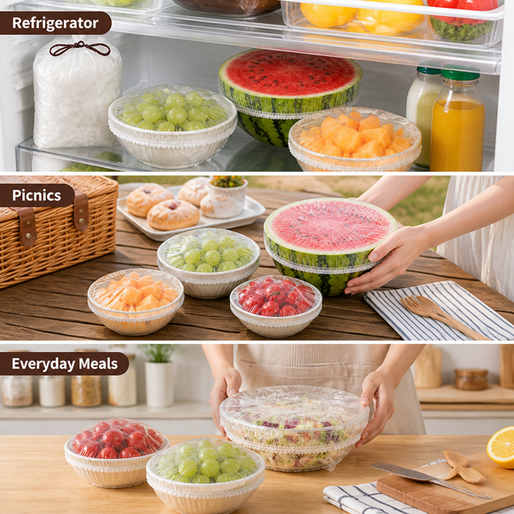 StretchKeep™ — Cover leftovers in seconds, without the lid hunt or plastic-wrap struggle